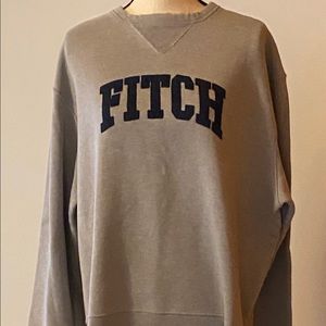 Abercrombie & Fitch oversized grey sweatshirt